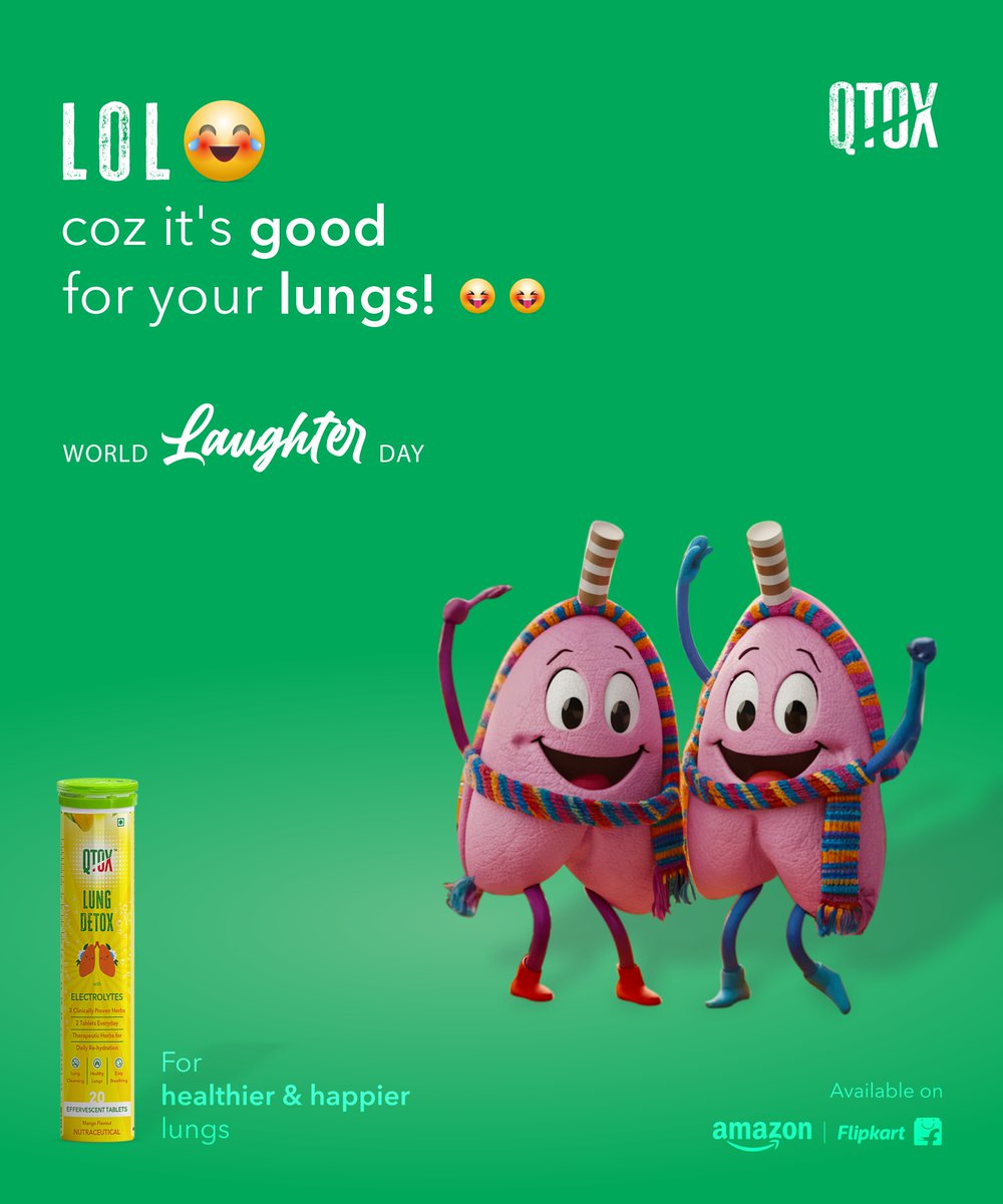 When we laugh, we breathe in more oxygen, which boosts lung activity and improves their overall function. So ensure indulging in laughter today and always! 😄
.
#HealthyLungs #LaughterDay #KeepLaughing #LaughMore #StayHealthy #HappyLife #SpreadJoy #MoneyBackGuarantee