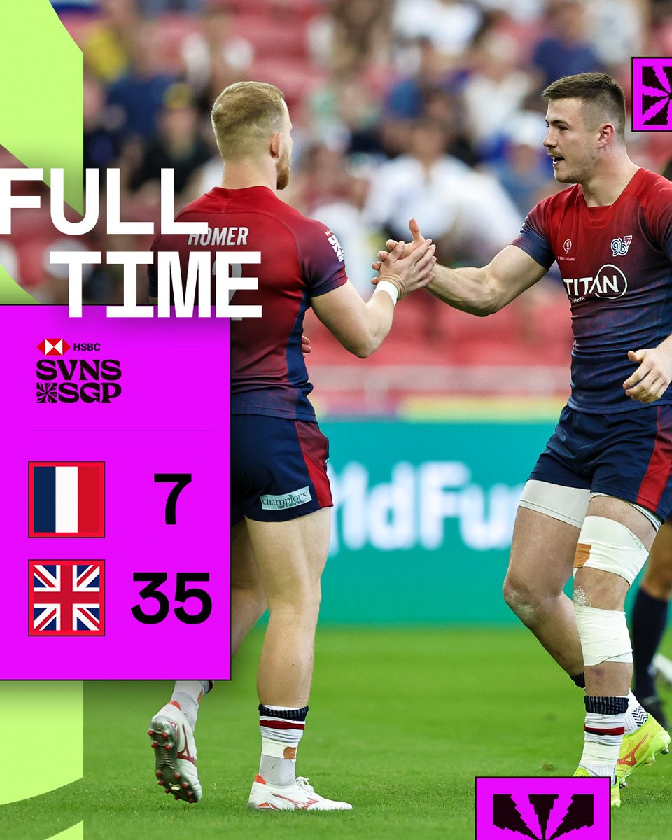 GB stun France to claim their spot in the semi-final 😱 #HSBCSVNS | #HSBCSVNSSGP | @GBRugbySevens