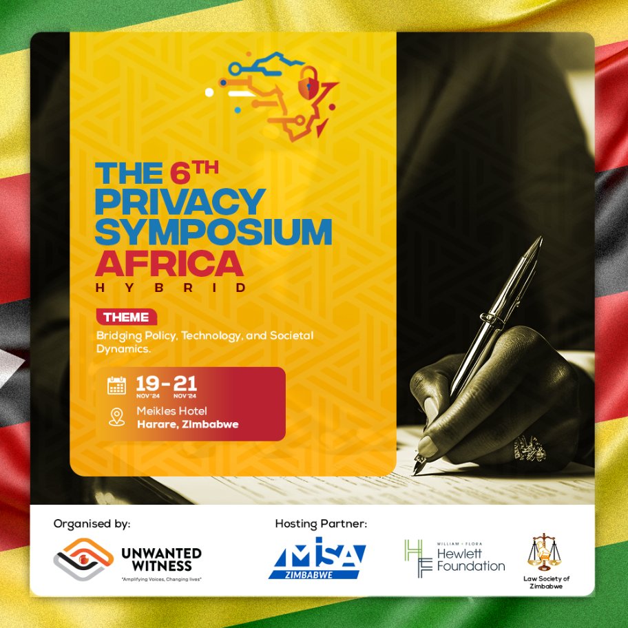 Official: 6th Privacy Symposium Africa, November 19th-21st, Harare, Zimbabwe. Theme: Bridging Policy, Technology, and Societal Dynamics. Engage, connect, and delve into discussions on data privacy and protection. Visit our site: privacysymposiumafrica.com