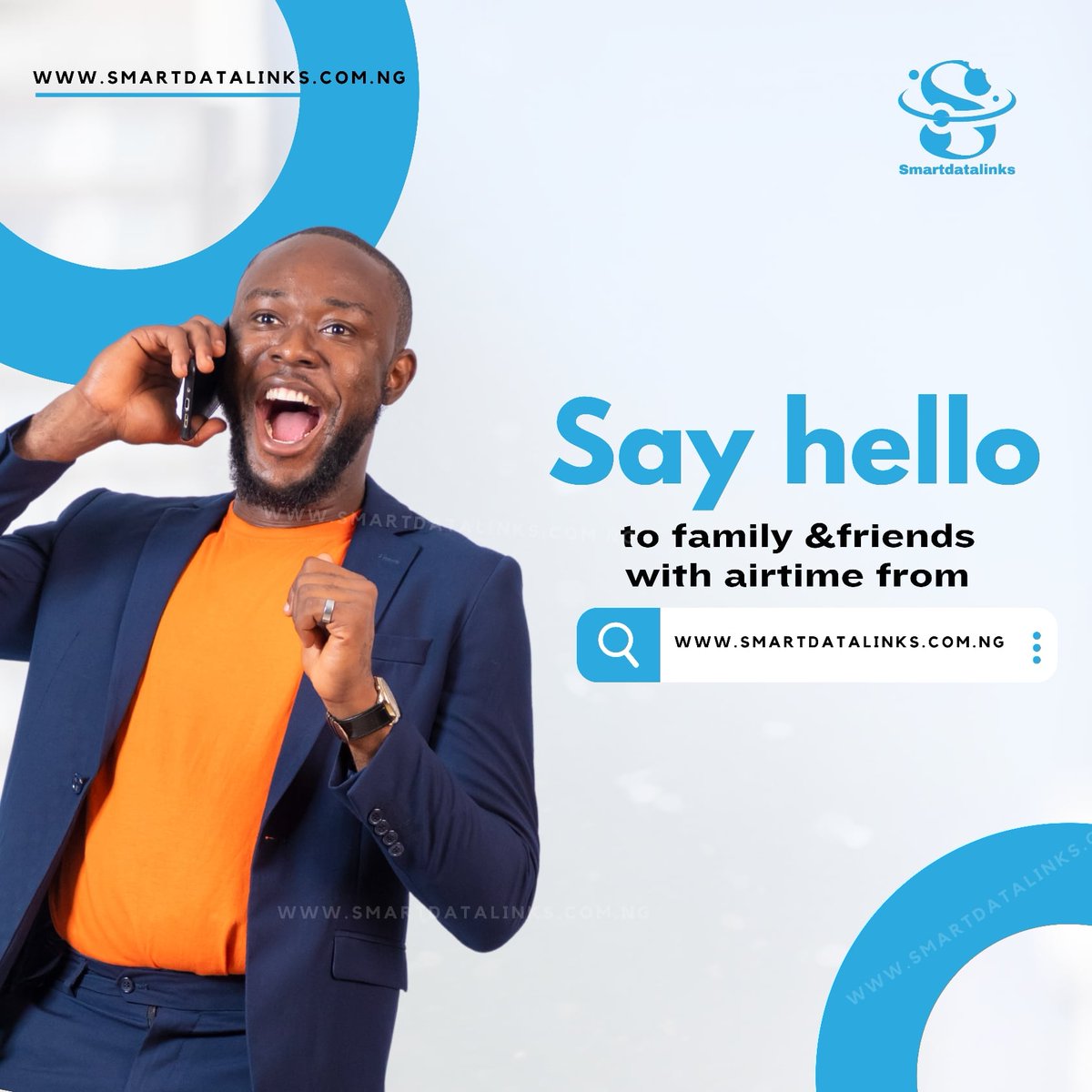 It's weekend again, say hello to your family and friends with airtime from smartdatalinks.com.ng 

#phyna  #Bobrisky  BVN and NIN  #opay  #ElozonamXDaine  Cuppy  Olamide Tunde Onakoya  Shan George  IBD Dende Chowdeck Teni CONGRATULATIONS CROSS Mr Bayo