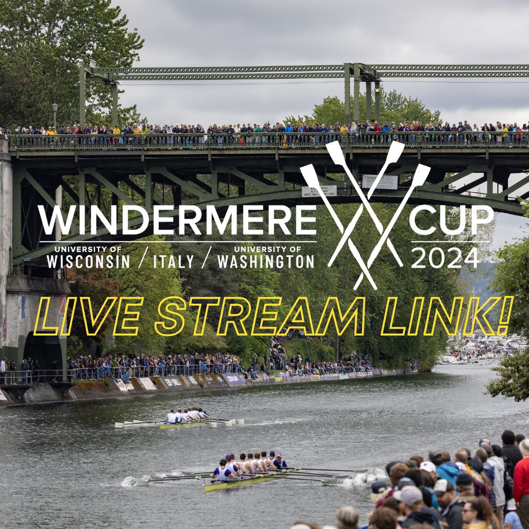 TODAY IS THE DAY! Want to follow along the races at the Windermere Cup? Use this link to stream all the races, starts at 10:15 AM! 🏆🌊💙 pac-12.com/live/universit…