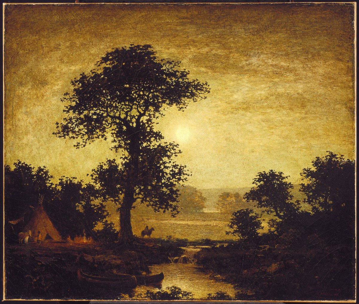 “A sky the same color as the earth…”

Auster’s effulgent ekphrasis on Blakelock’s 'Moonlight':