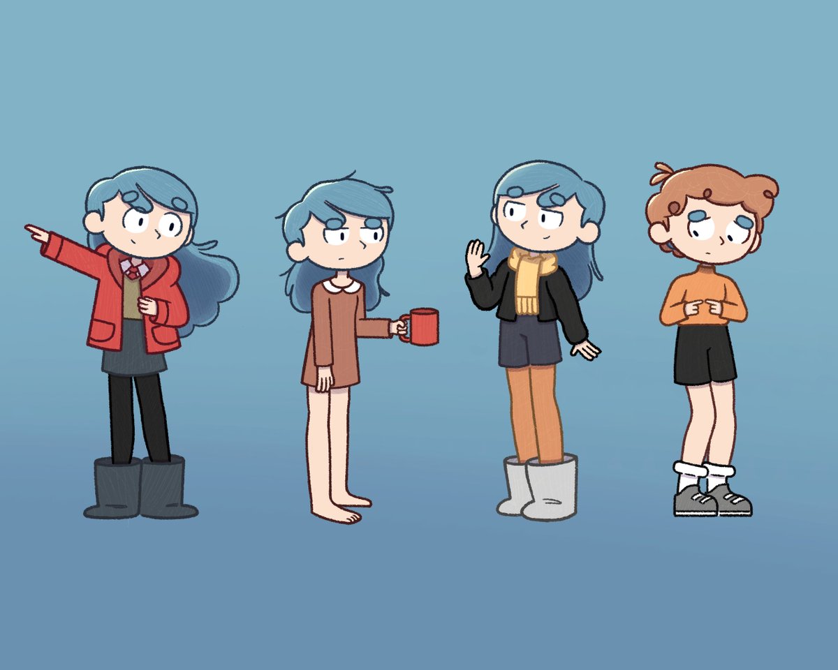 Hilda trying different outfits👕