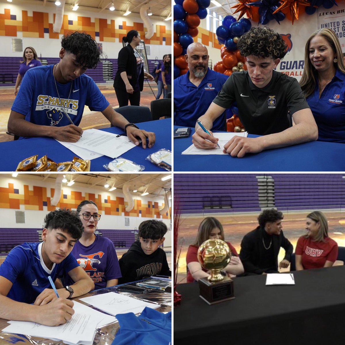 Eastlake High School had numerous student-athletes sign their letters of intent to play sports and continue their education at the collegiate level. Great job, Falcons!