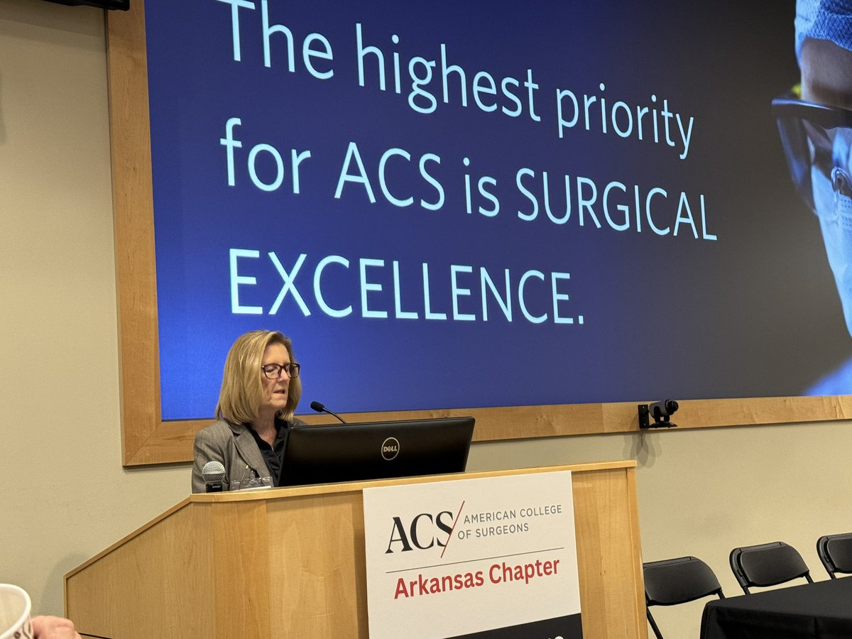 ACS President Elect Beth Sutton the keynote presentation at the Arkansas ACS Chapter Meeting