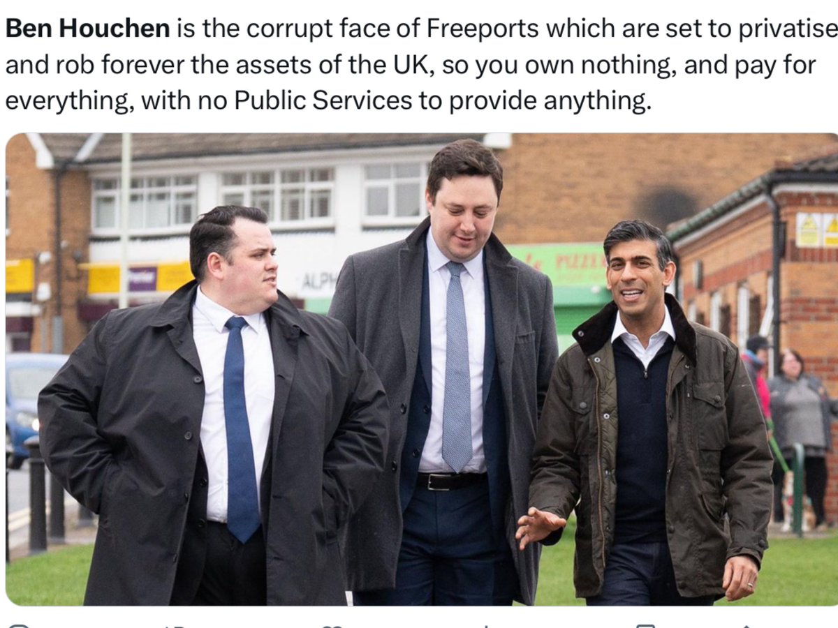 @SkyNews Excellent.
So the only win @RishiSunak can celebrate is Ben Houchen,yet another Tory crook. 

#BinBen #InfosysSunakOut #ToryTraitors 
#GeneralElectionlNow