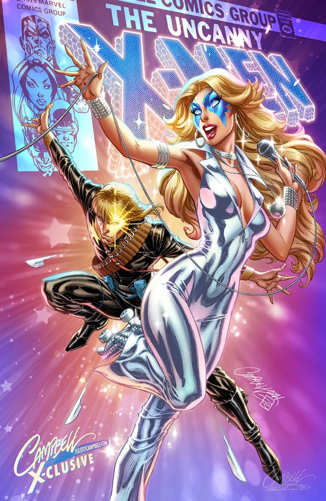 Just purchased the latest @JScottCampbell variant with a dazzling extra! Love the @TanyaLehoux colours on the Spider-Gwen! 💜
