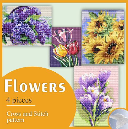 Art of the Day: 'flowers images'. Buy at: ArtPal.com/crossstitchdk?…