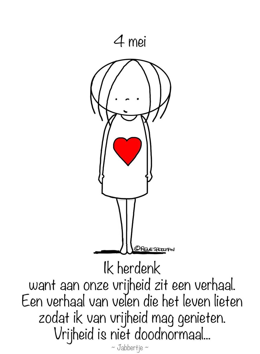 Vanavond ben ik stil. Ik herdenk. 4mei