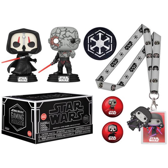 First look! Star Wars fans, check out the new Gaming Greats box featuring Darth Sion and Darth Nihilus ~ #StarWars #FPN #FunkoPOPNews #Funko #POP #POPVinyl #FunkoPOP #FunkoSoda