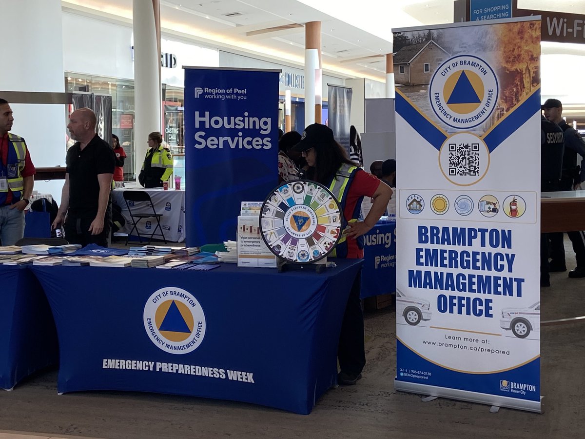 Happy to help kick-off Emergency Preparedness Week (May 5- 11, 2024) at @BCCStyle by sharing important tips about lithium-ion batteries, smoke and carbon monoxide alarms, and home escape planning. @CityBrampton @BEMOprepared ^TH