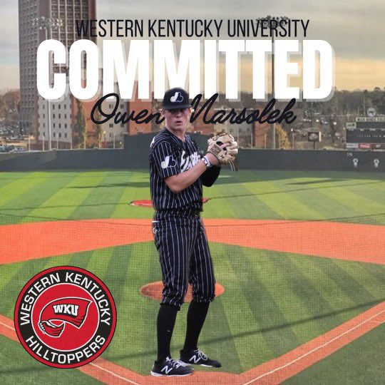 I am excited to announce that I will be furthering my academic and athletic career at Western Kentucky University. I would like to thank my family, friends, coaches and teammates who have helped me along the way. Go Big Red! 🔴🔝@mnexposbaseball @MarshallToppers @SpectsBaseball