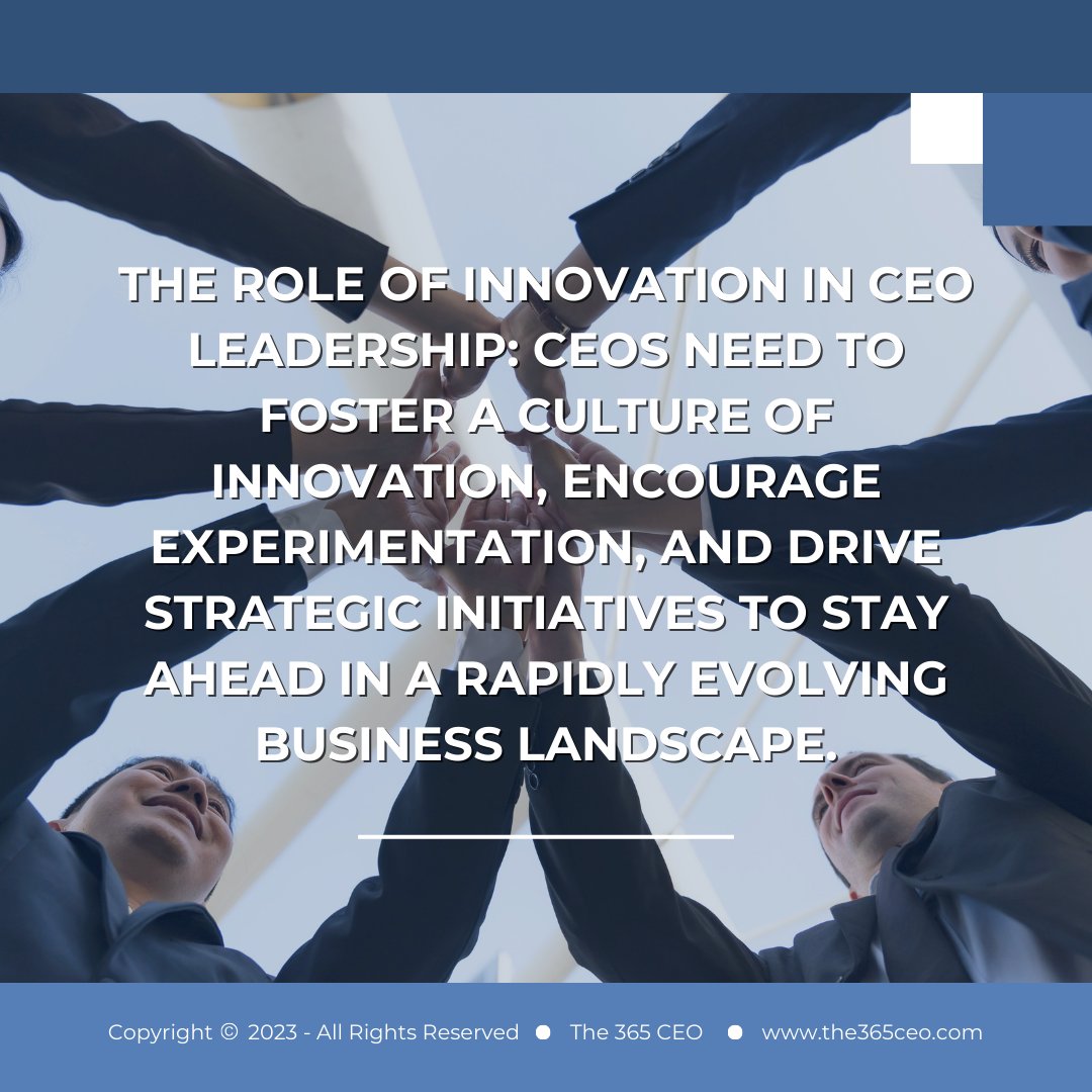 For more business insights and advice on leading, innovating, and executing like a top-tier global CEO, please visit us online at the365ceo.com.

#The365CEO #CorporateTraining #ExecutiveEducation #Collaboration #YourStrategicAdvantage #BusinessInsights #BusinessAdvice…