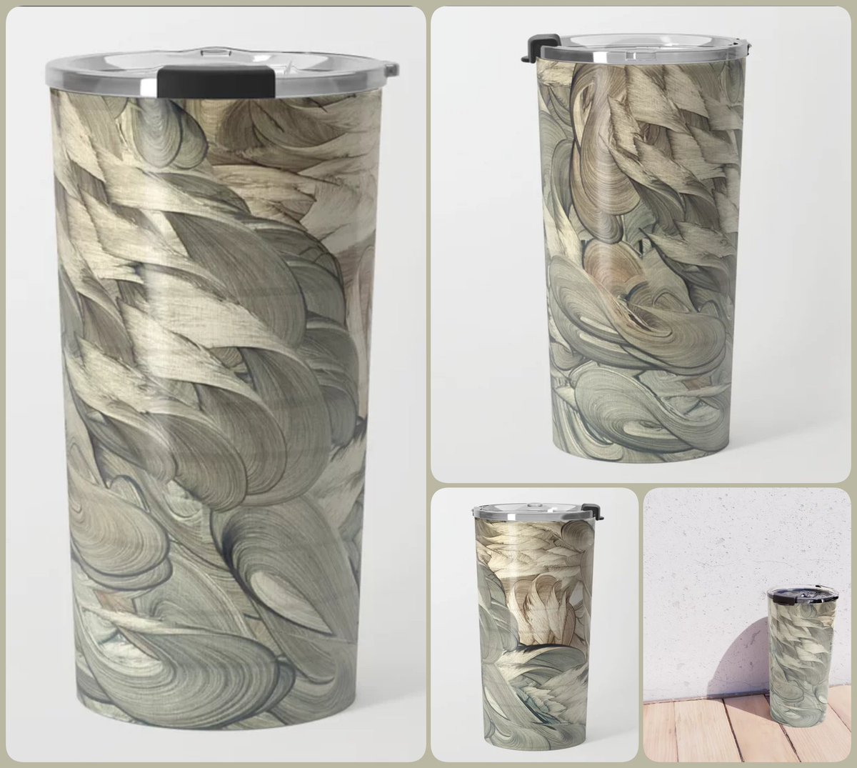 Elves Travel Mug~by Art_Falaxy ~Art Exquisite!~ #coasters #gifts #trays #mugs #coffee #society6 #travel #artfalaxy #art #accents #modern #trendy #wine #water #placemats #tablecloths #runners #blue #gray society6.com/product/elves8…