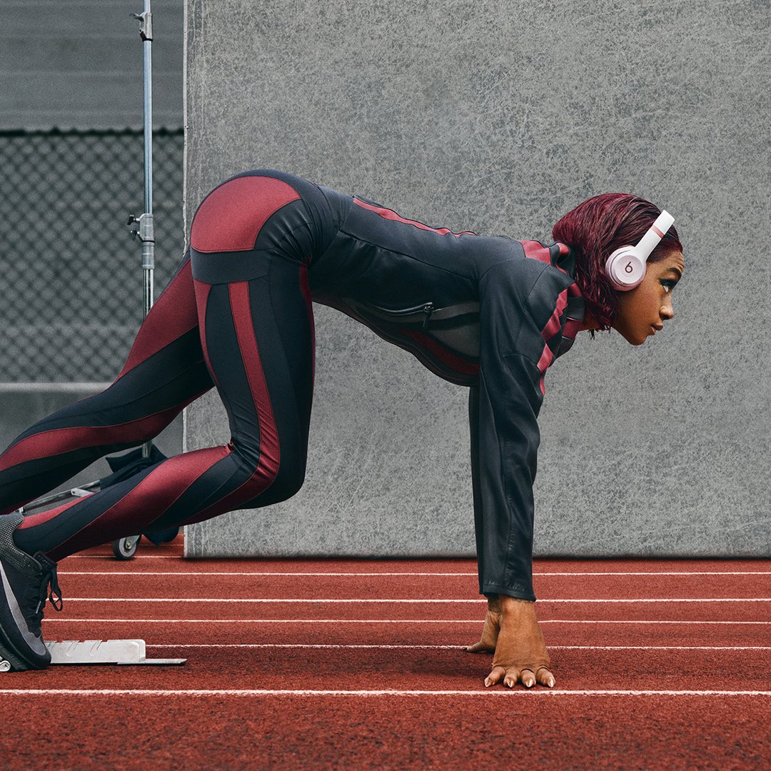 The fastest woman alive needs a secure fit. Introducing Beats Solo 4….