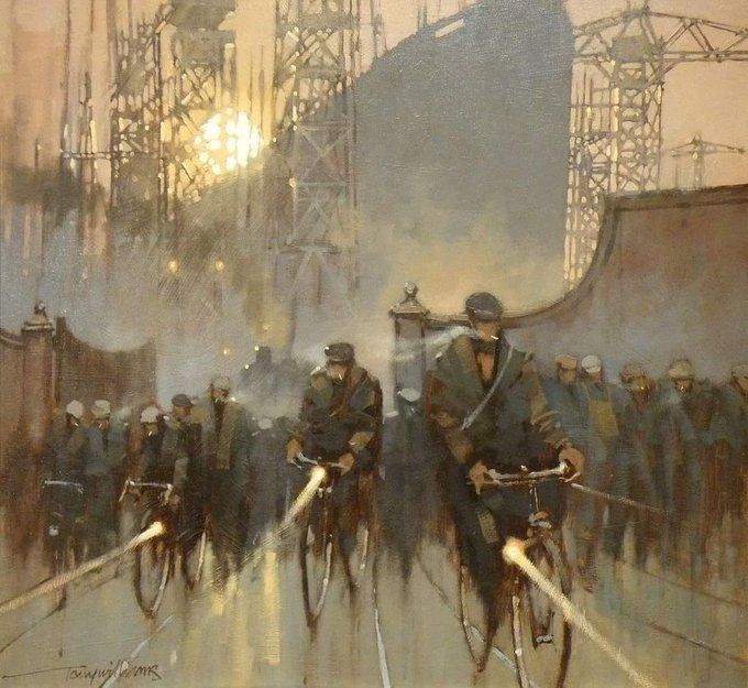 Shipbuilders, John Brown's Shipyard, #Glasgow by Tony Williams. 🎨