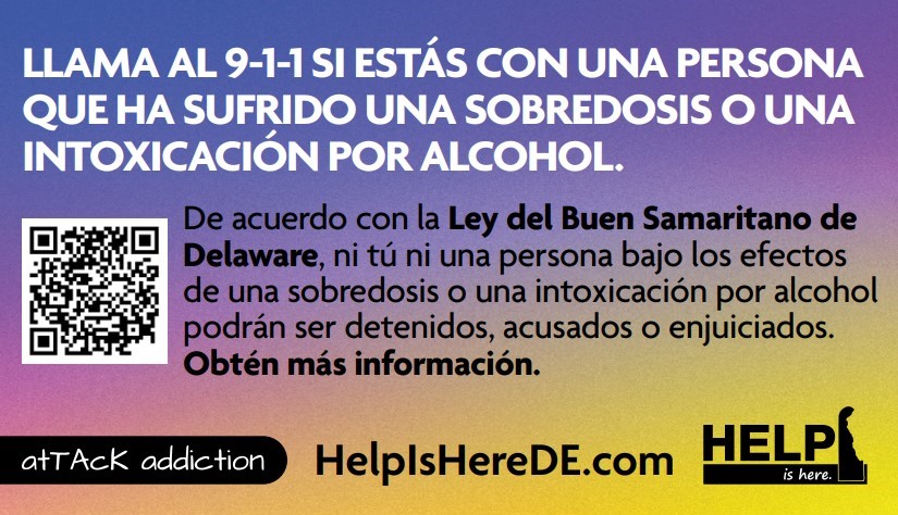 With the surge of overdoses in Sussex and Kent counties, remember that under Delaware's 911/Good Samaritan Law you can't get in trouble for calling for help.
Make the call. Save a life. To learn more:
helpisherede.com/.../harm.../go…
#wevegotyou #helpishere #overdoses #netde