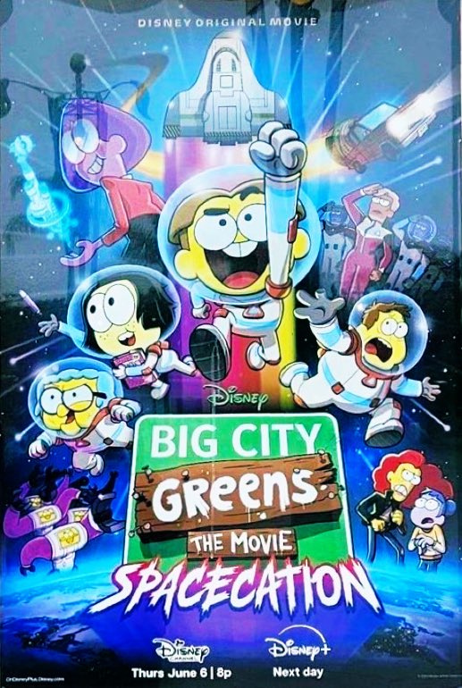 Tenemos un nuevo poster oficial de Big City Greens: The Movie Spacecation 🥳

Estreno #6Jun solo por Disney Channel USA y al día siguiente en Disney Plus USA

#BigCityGreens 
#DisneyChannel 
#DisneyPlus