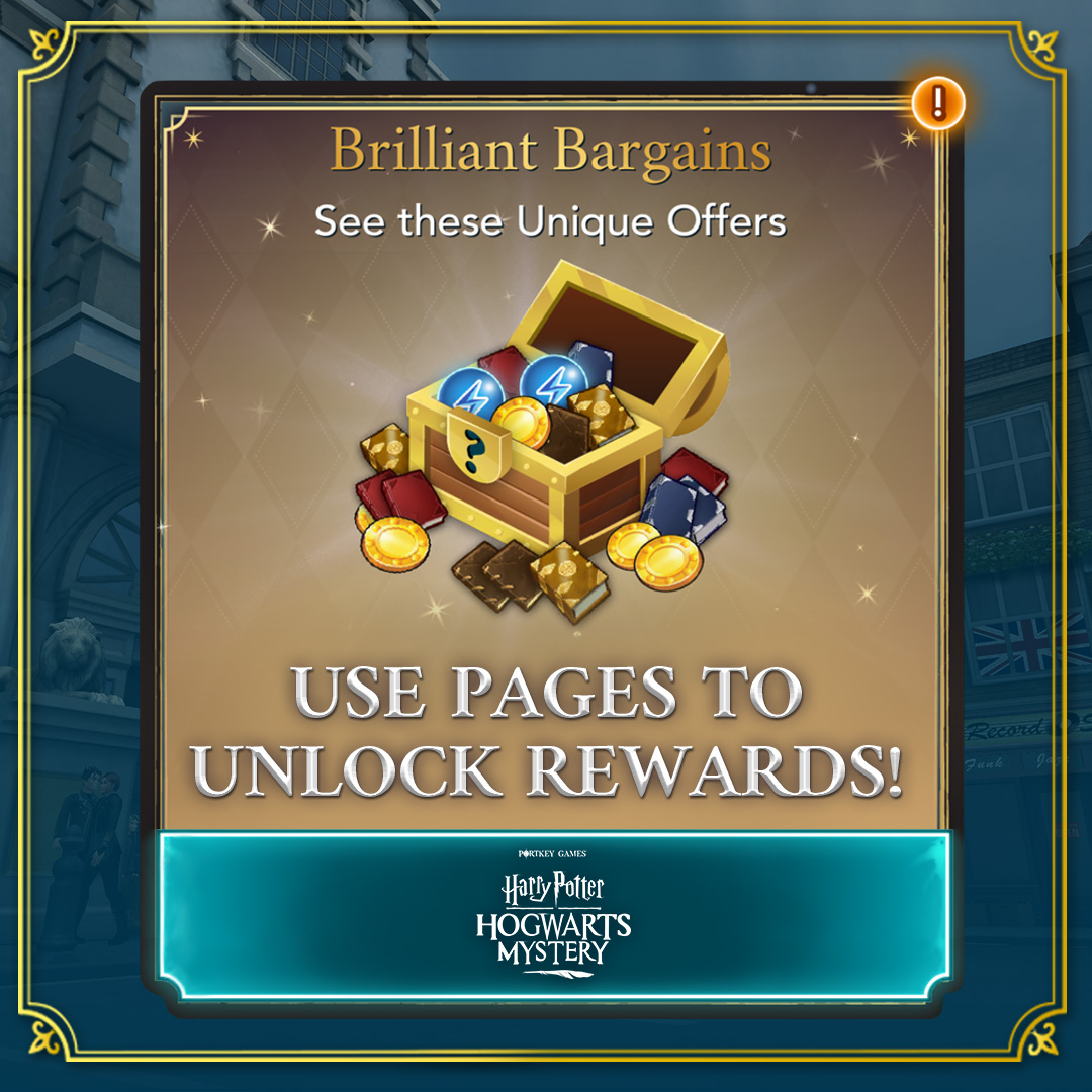 Use Pages to unlock some magical deals in-game now! bit.ly/Play-HPHM