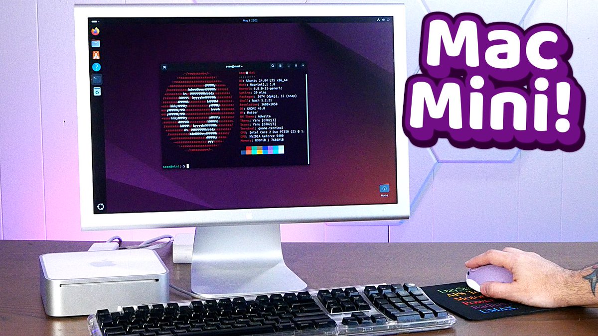 NEW VIDEO! I put Ubuntu 24.04 minimum requirements to the test with a very old Mac Mini. youtu.be/b9qBJa8IUZU