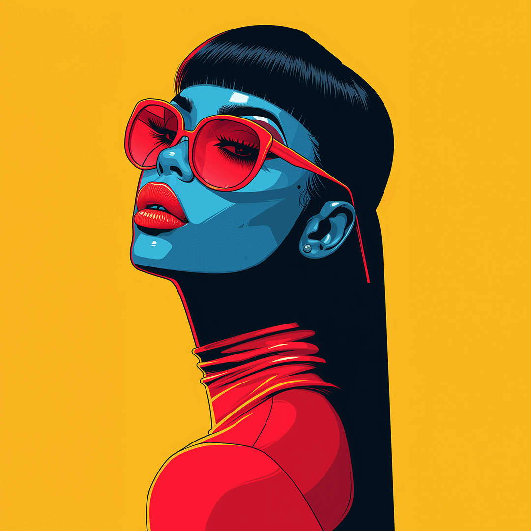 Retro-Futurism in Shades of Sunshine
#popart #retrostyle #fashionillustration #colorfulart