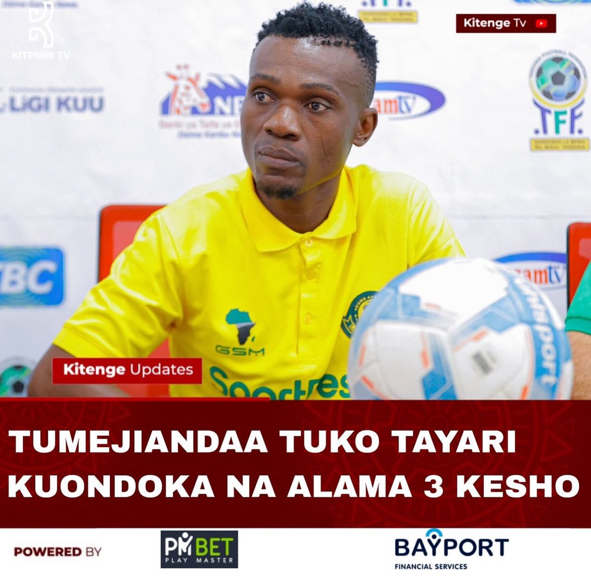 “Kwa niaba ya Wachezaji wenzangu tumejiandaa vizuri na tuko tayari kuhakikisha kesho tunapambana na kuondoka na alama 3” kiungo wa Yanga Sc, Salum Abubakar ‘Sureboy’ akizungumzia mchezo wa kesho dhidi ya Mashujaa Fc katika dimba la Lake Tanganyika.

#KitengeSports