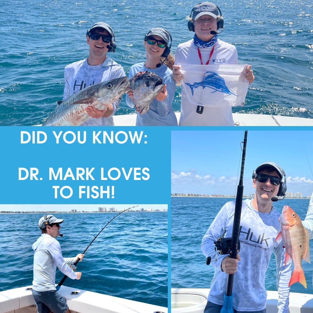 Do we have any fishermen out there? Dr. Mark loves to fish! These photos were actually taken last year when he went fishing on a patient's boat.  

#GetToKnowYourDoctor #FortLauderdale #MeetTheTeam #FamilyBusiness