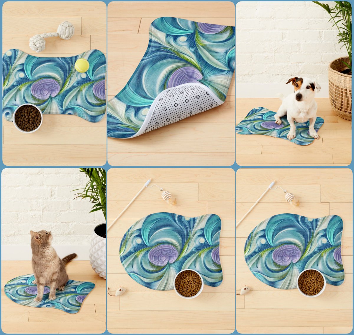 Mosaic Interwoven Pet Mat~by Art Falaxy ~Artful Pets~ #pets #homedecor #art #artfalaxy #cats #dogs #blankets #mats #bandanas #animals #redbubble #trendy #modern #gifts #FindYourThing redbubble.com/i/dog-mat/Mosa…