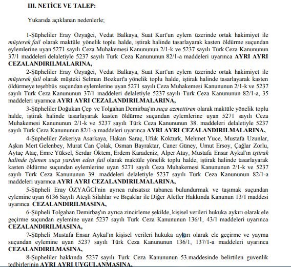 İddianame burada. Peki, azmettiriciler nerede? Böyle bir suikasti birkaç çapulcunun tasarlayıp planladığına inanmamızı gerçekten bekliyor musunuz? Sırf bu iddianameyi hazırlamak için kamuoyunu neden bir buçuk yıl beklettiniz?