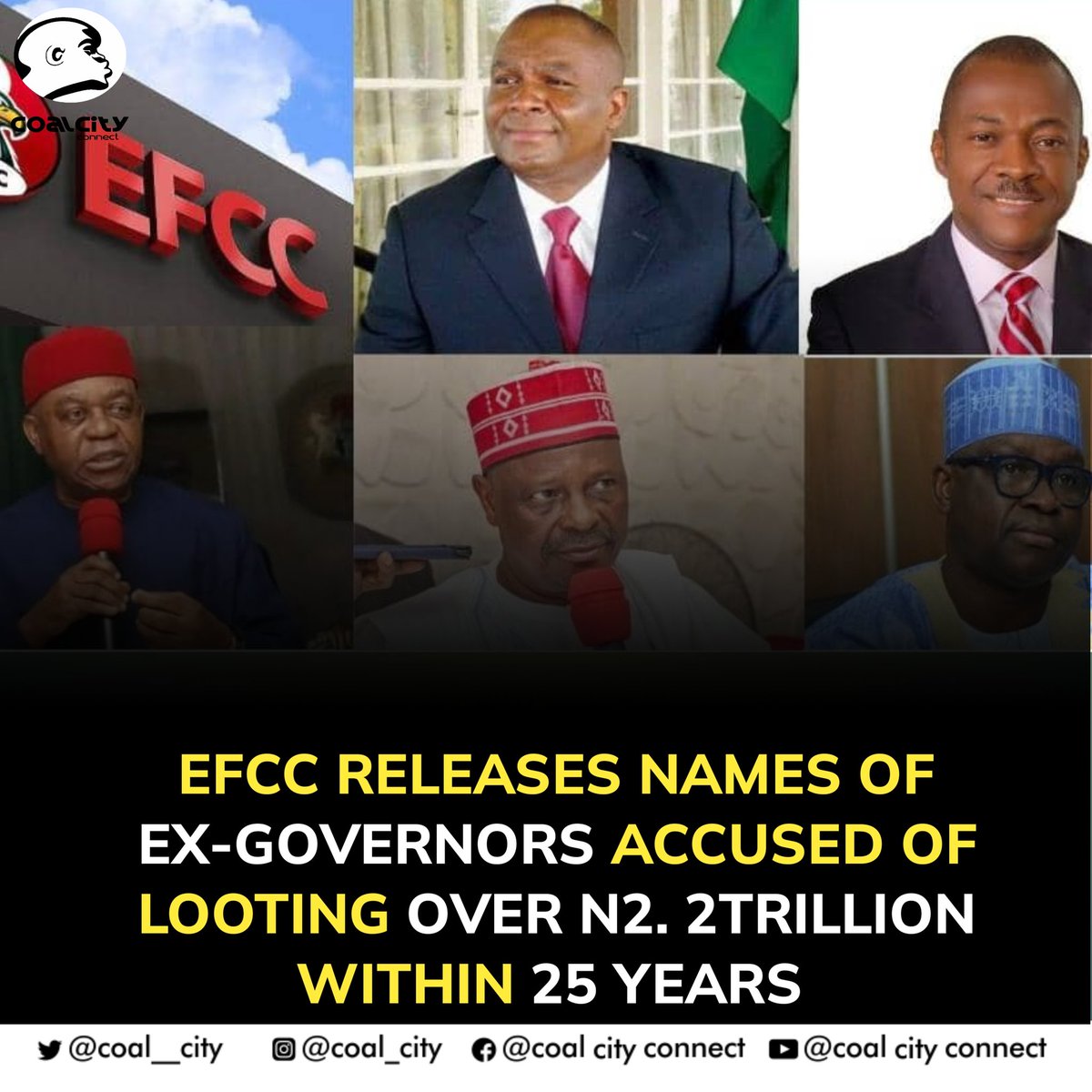 The EFCC has revealed that 58 former govs are accused of looting a total of N2.187 trillion over 25 yrs. Despite aggressive prosecution efforts, few convictions have been secured. The commission vows to revisit cases involving N772 billion against 13 ex-govs. The Southeast/