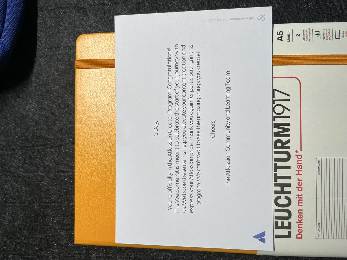 JimiWikman's tweet image. Got a welcome package from @atlassian today 🥰

#AtlassianCreator