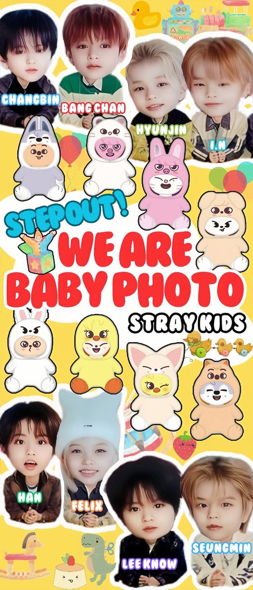 STEP OUT, We are #BabyPhoto 🎈

#StrayKids #ChildrensDay
#스트레이키즈 #어린이날 #スキズ #子供の日