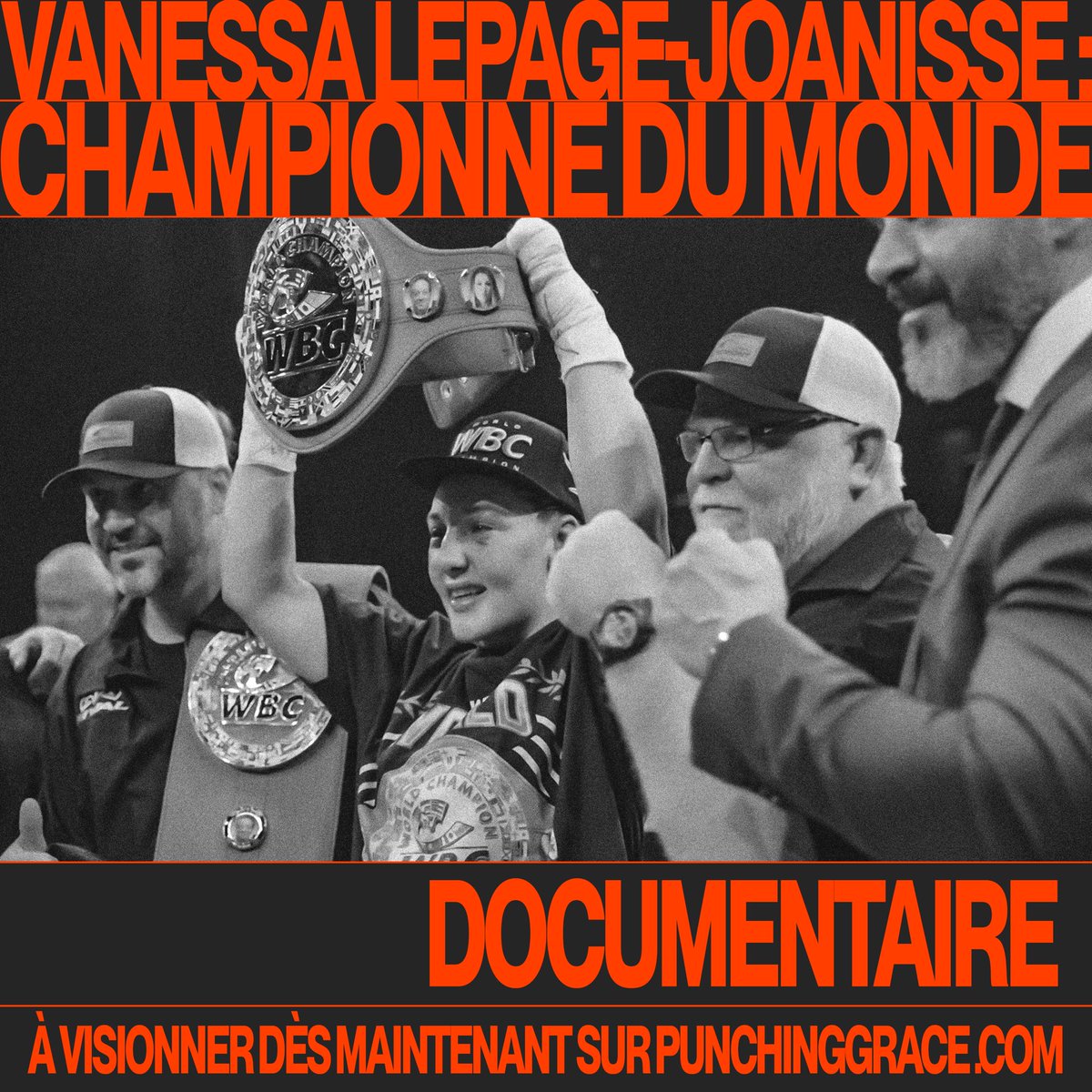 CHAMPIONNE DU MONDE🎥

Vanessa Lepage-Joanisse est devenue la première canadienne à conquérir le titre WBC féminin des poids lourds. Nous l’avons suivie avant, pendant & après son triomphe.

Un documentaire à visionner dès maintenant sur Punchinggrace.com📺

#BraceForImpact