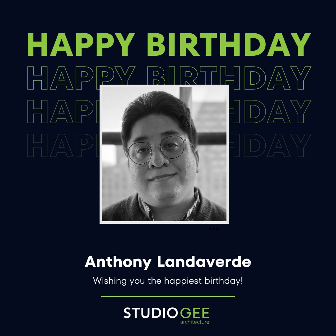 Happy Birthday, Anthony! 🎉Here's to another year of endless possibilities! Enjoy your day! 

#HappyBirthday #TeamAppreciation #STUDIOGEE