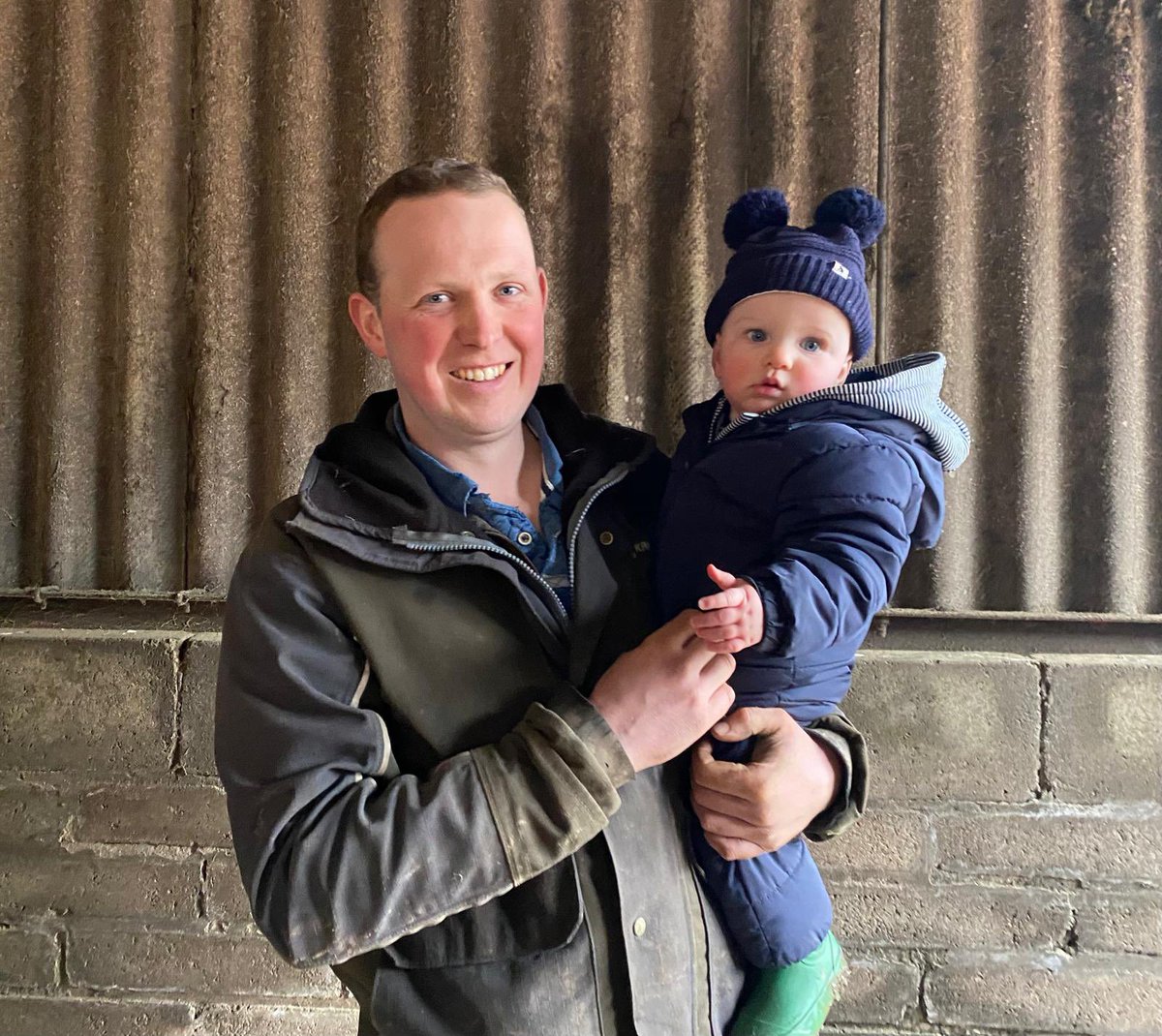 Many thanks to four generations of the Jackson family for welcoming us to their farm near Brechin for a visit to help publicise an RSABI wellbeing initiative. Here is one of the younger members of the Jackson team, Alistair, pictured in the cattle shed with his Dad Glenn. Many