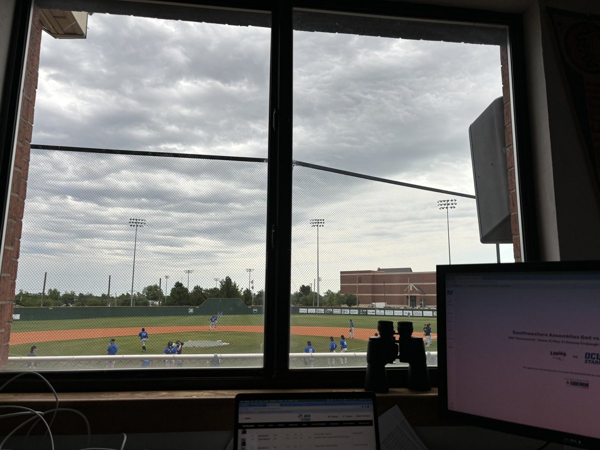 On the call for @ocustars and @SAGULions baseball in the SAC Tournament. First pitch at 12:10 p.m. on OCUSports.com. #ThisIsOCU