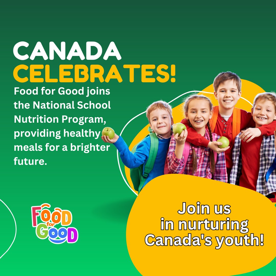 🎉🇨🇦 Huge congrats, Canada! Thrilled to see the National School Nutrition Program launch—an effort we proudly support! Every student deserves nutritious meals for optimal health and success. #CanadaNutrition #HealthyKids #SchoolSuccess #BrightFutures #NationalInitiative