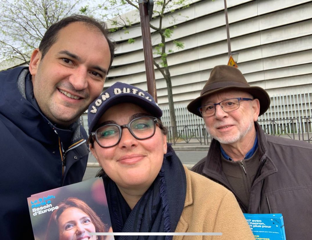 Sur le terrain avec <a href="/benjaminhaddad/">Benjamin Haddad</a> pour soutenir <a href="/ValerieHayer/">Valérie Hayer</a> et la liste Besoin d’Europe. #besoind’europe 
<a href="/HorizonsParis16/">Horizons Paris 16ème</a> <a href="/RE__Paris/">Renaissance Paris</a> <a href="/MoDem/">MoDem</a> <a href="/PartiRadical/">Parti Radical</a>