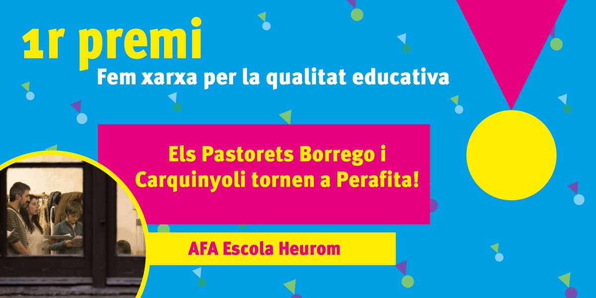 affac_cat's tweet photo. @afadovella @AFAcansorts @ArrabassadaL 🏆 #PremisaFFaC | En la categoria "Fem xarxa per la qualitat educativa" reconeixem iniciatives que treballen amb altres agents per millorar l’educació.
🥇 AFA Escola Heurom
🥈 AFA Escola Minyons d’Urgell
🥉 @AMPAamistat
🏅AFA Escola Joan XXIII I @AMPADiputacio
L'ENHORABONA! 💙 https://t.co/LIe75B10Wz