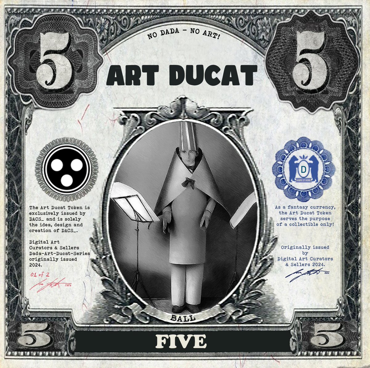 #discover & #collect newly listed #dacs_ Art Ducat Token commemorating 108 years of #Dada #limitededition of Dada founding member #hugoball #zurichdada tokenized on the  Five Art Ducat #walletart #nft #nonfungibletokens #collectible #decentralizedart
opensea.io/assets/matic/0…