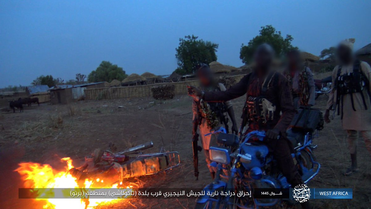 #Nigeria 🇳🇬: #ISWAP (#ISIS - West Africa) militants carried out an attack on Nigerian Army in #Borno State.

Militants were armed with AKM/Type 56 assault rifles and PK/Type 80 machine guns. Several motorbikes were also captured.