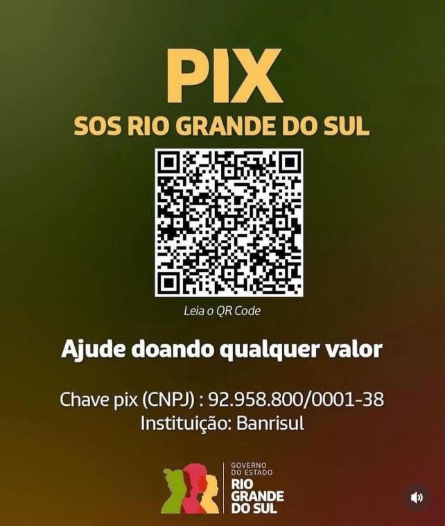 Brasil ustedes son mi familia, yo los amo!!!
Estoy con todos ustedes siempre ¡Apoyemos a SUL donando! 
Fuerza Brasil ❤️

defesacivil.rs.gov.br/como-fazer-doa…