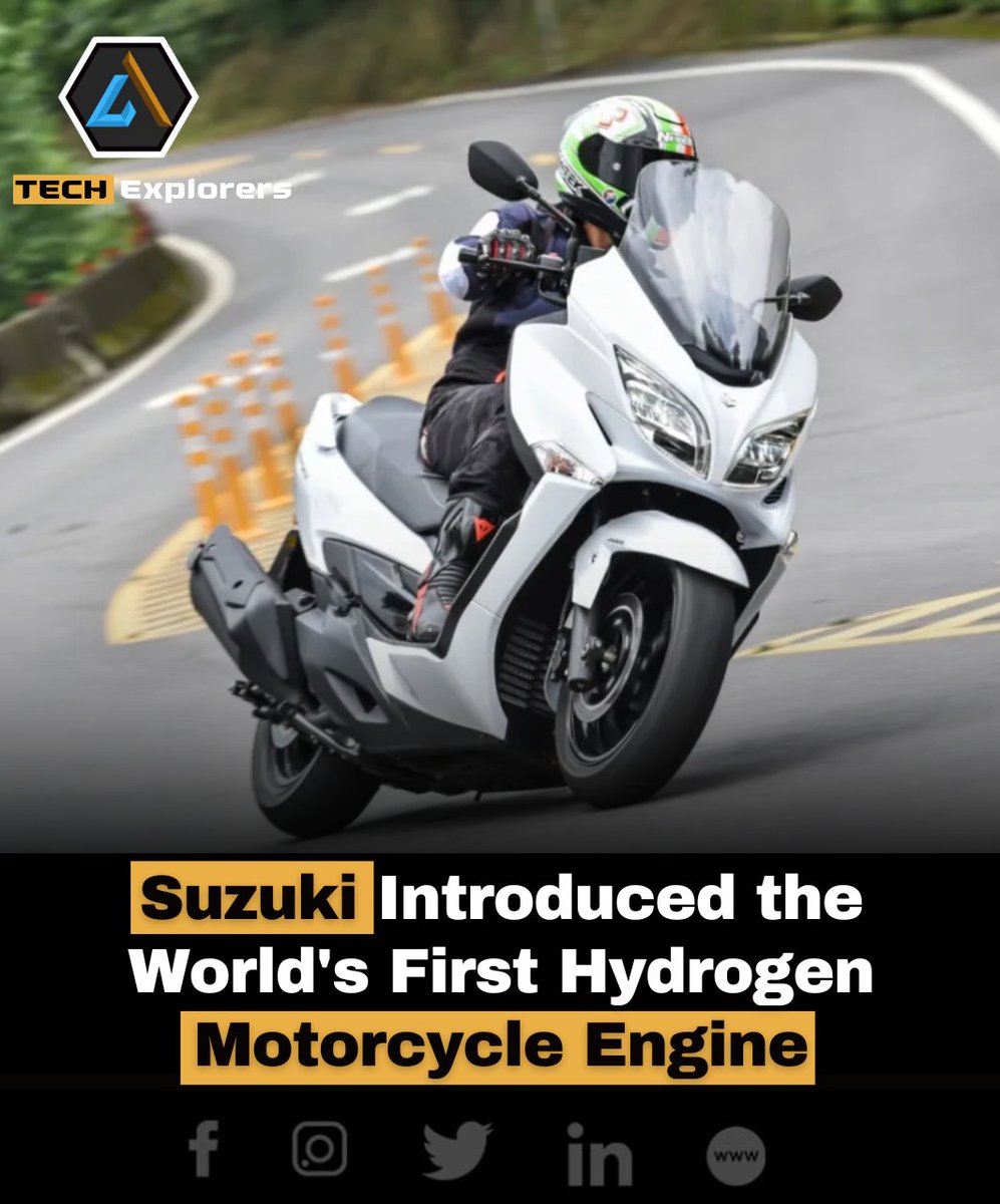 Suzuki's groundbreaking Hydrogen Burgman! This revolutionary scooter runs on hydrogen fuel cells, offering zero emissions, quick refueling, and comparable performance to traditional gasoline models. 

#HydrogenBurgman #CleanMobility #SustainableTransportation #SuzukiMotorcycles