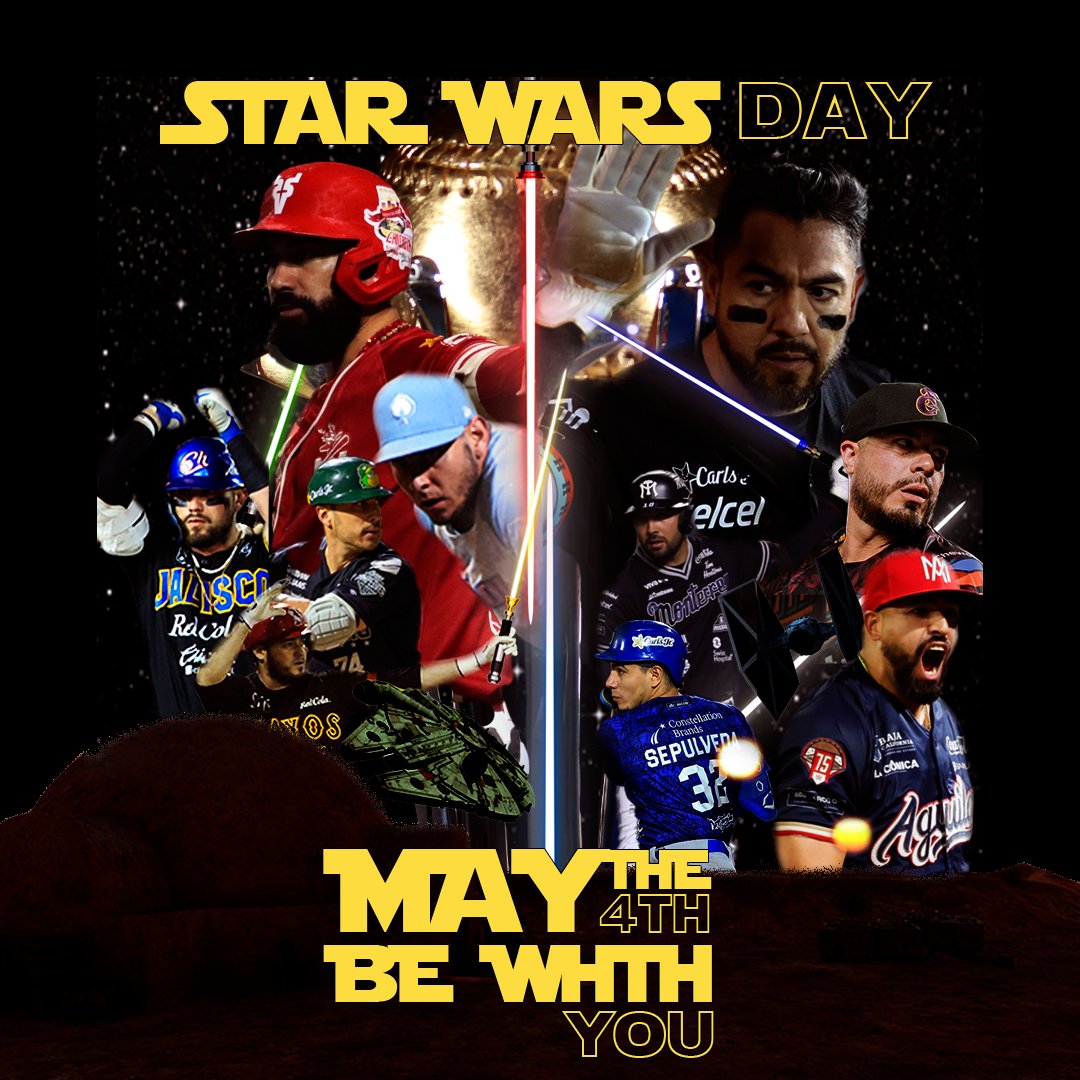 '𝐔𝐧𝐚 𝐍𝐮𝐞𝐯𝐚 𝐄𝐬𝐩𝐞𝐫𝐚𝐧𝐳𝐚' a partir de octubre 🤩 Este sábado es el Star Wars Day 🎇🌑 'Que la fuerza te acompañe' 😏⭐️ #StarWarsDay #Maythe4thBeWithYou #LigaARCO ⚾️