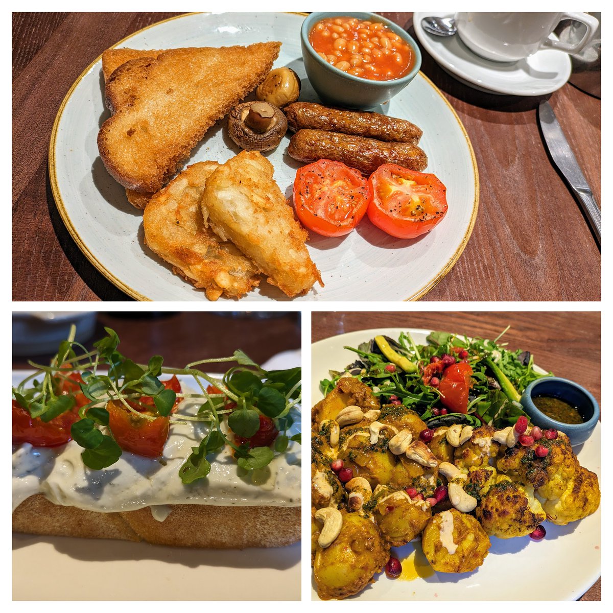 Two days of #Vegan eating in the #LakeDistrict = #Itseasy2bvegan these days ....Not a boring salad in sight #Veganfood #Pizza #Burger #Chips #Breakfast #Granola #Chilli 👌🌻🌱😊😋