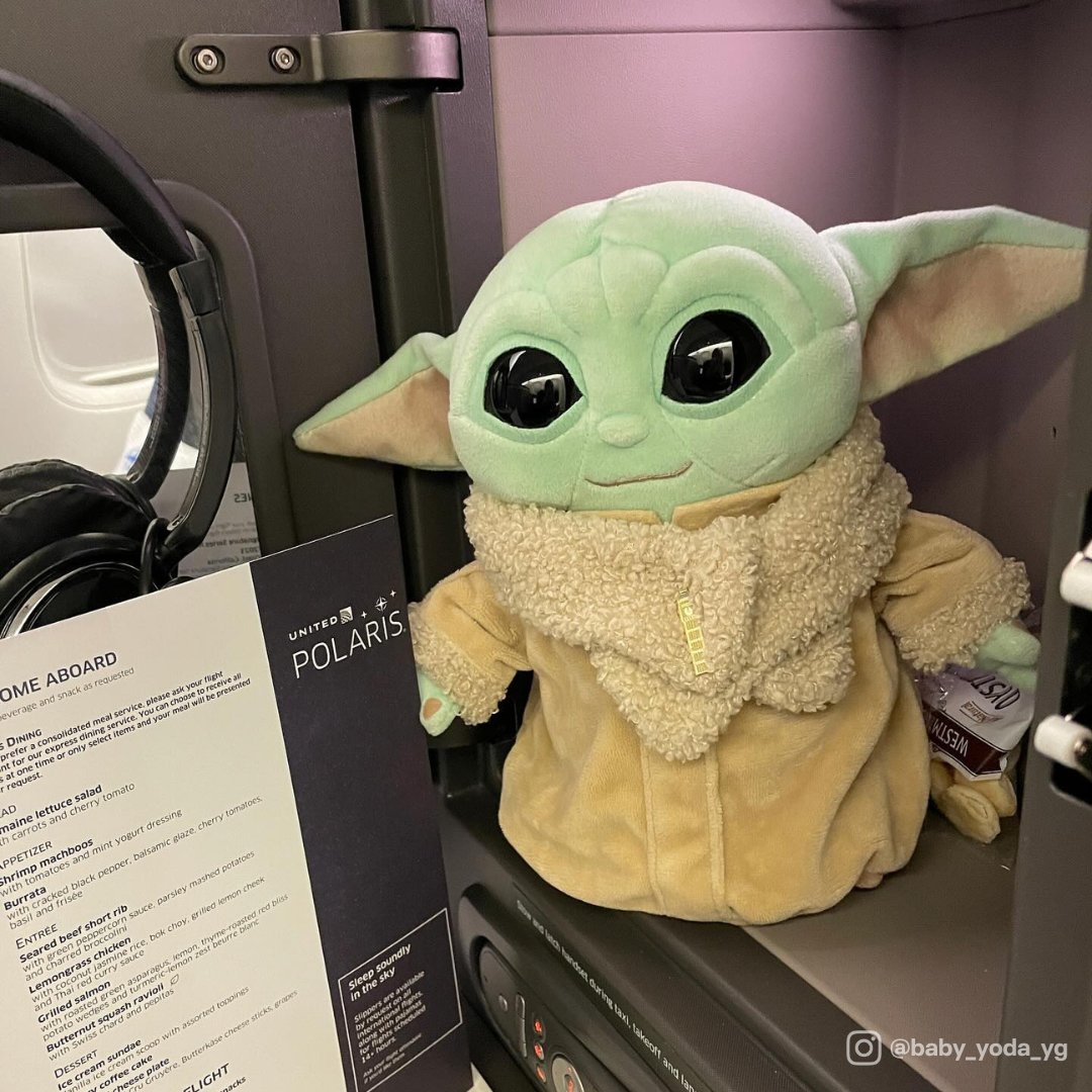 To travel the galaxy in United Polaris Baby Yoda prefers. #MayThe4th #MayThe4thBeWithYou