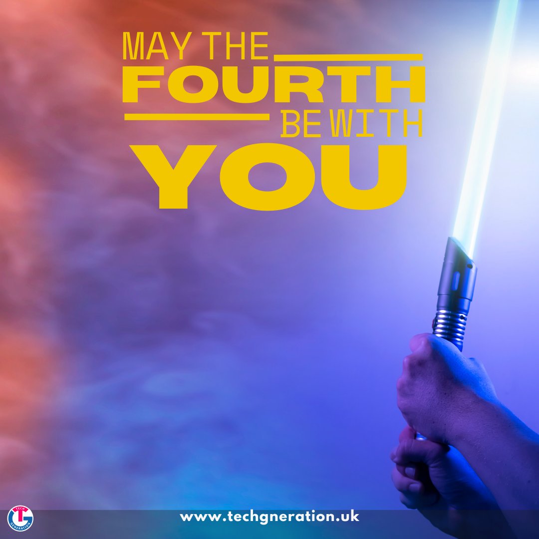 techgenuk's tweet photo. May the 4th be with you! Our team of Jedi masters is ready to help your business reach new galaxies of success. 

#MayThe4th #StarWarsDay https://t.co/YHIgVomoWR