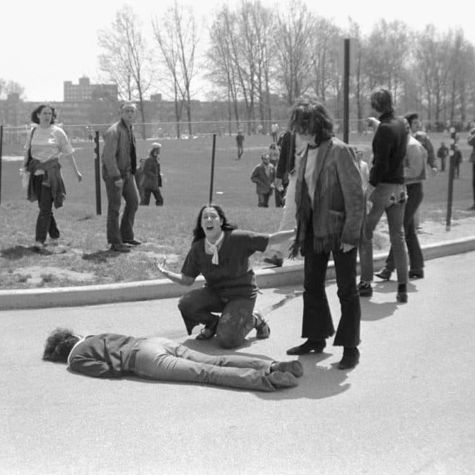 On this day in 1970 US army troops killed 4 unarmed students at Kent State in Ohio protesting the Vietnam War. University presidents who today are using militarized police to arrest students protesting Israel's brutality in Gaza need to reflect on this. Decades later… We are…