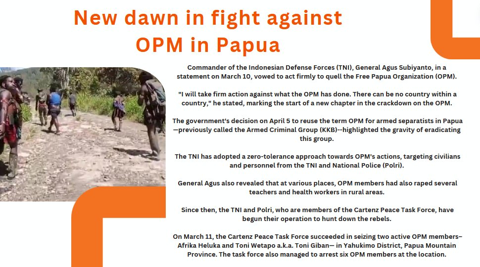 A new dawn in fight against OPM in Papua. 

#PapuanLivesMatter #WestPapua #PapuaMerdeka