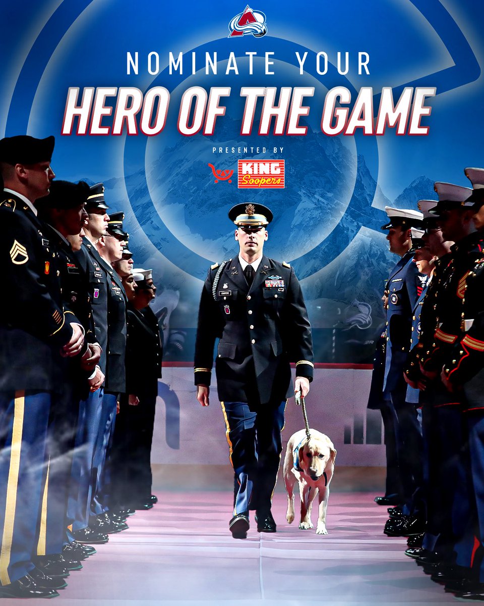 Now is the perfect time to nominate someone in your life for our Hero of the Game honors! ➡️: avs.social/KSHero2 #GoAvsGo